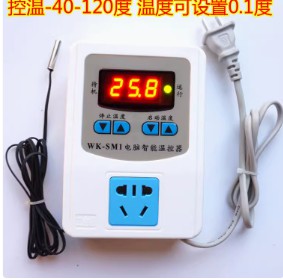 溫控器開關(guān)插座SM1加長(zhǎng)線溫度控制電子恒溫儀養(yǎng)殖大棚寵物保溫箱